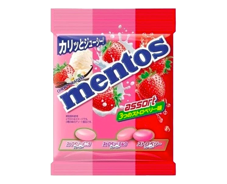 Exotic Snacks - Mentos Strawberry Assort. Pack 85g
