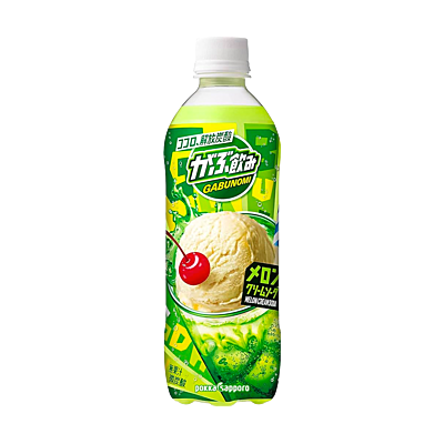 Exotic Drinks - Pokka Saporro Gabunomi Melon Cream Soda 500mL