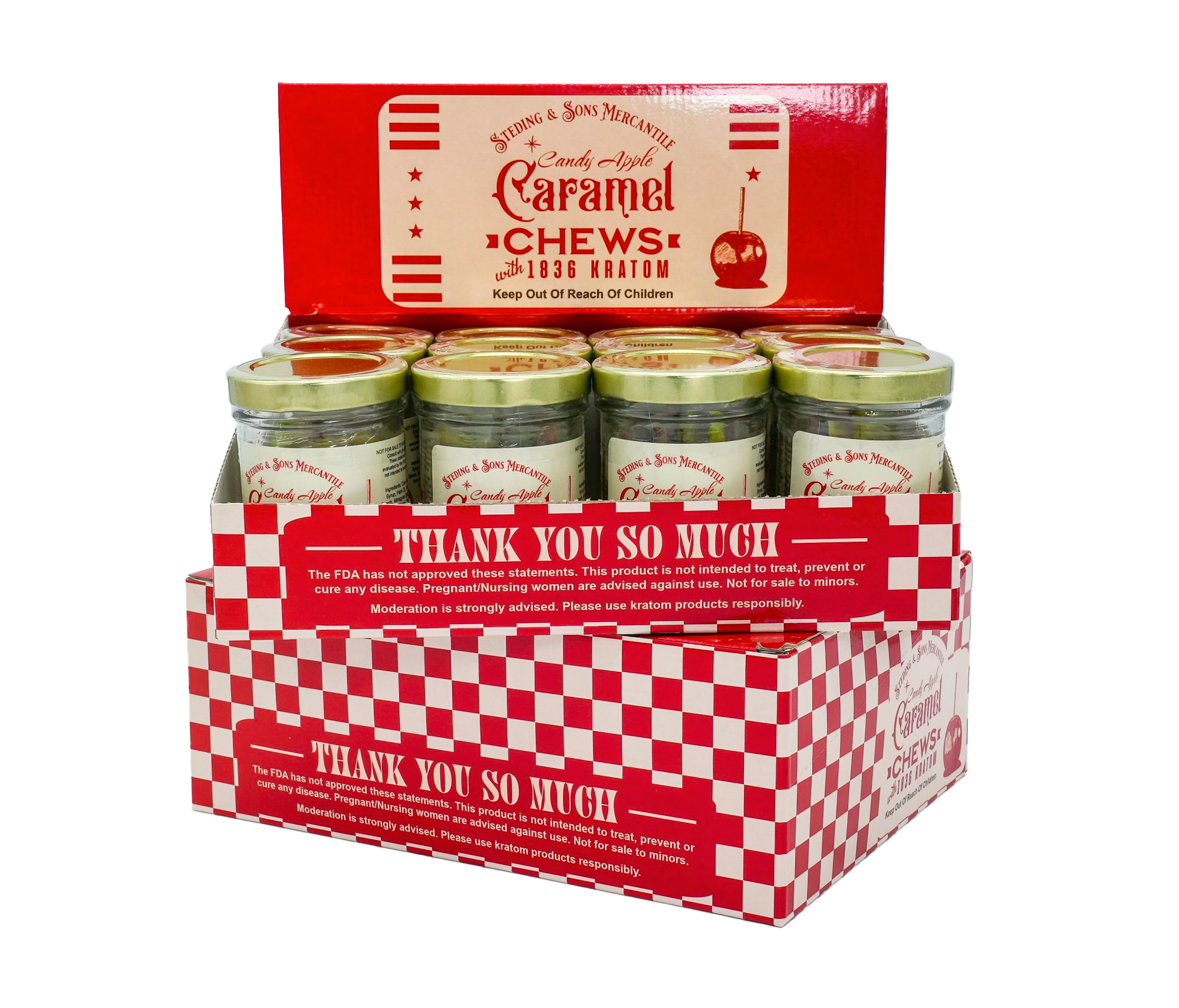 1836 Kratom Candy Apple Caramel Chews 1836 Kratom Candy Apple Caramel Chews
