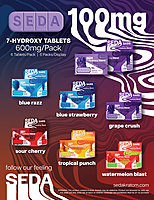 SEDA 100mg 7OH Bars Box (6ct)