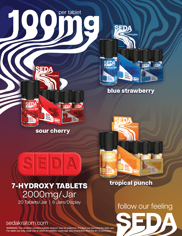 SEDA 100mg 7OH Bars Jar (6ct)