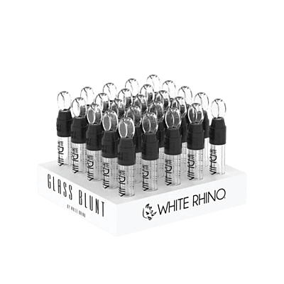 White Rhino Glass Blunt Slider (25ct)
