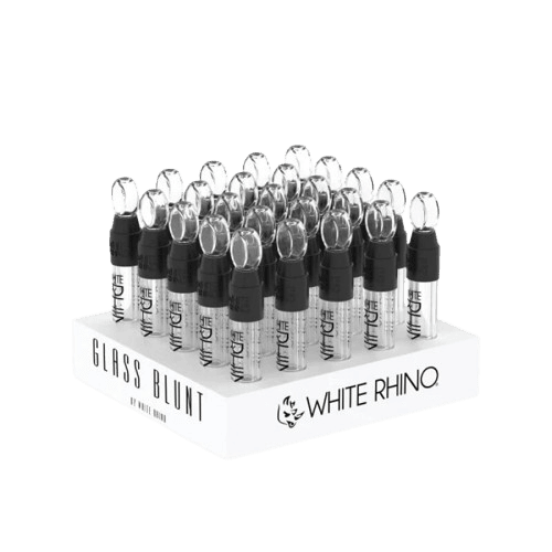 White Rhino Glass Blunt Slider (25ct) White Rhino Glass Blunt Slider (25ct)