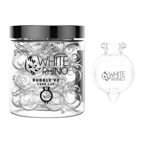White Rhino Bubble V2 Carb Cap (20ct) White Rhino Bubble V2 Carb Cap (20ct)