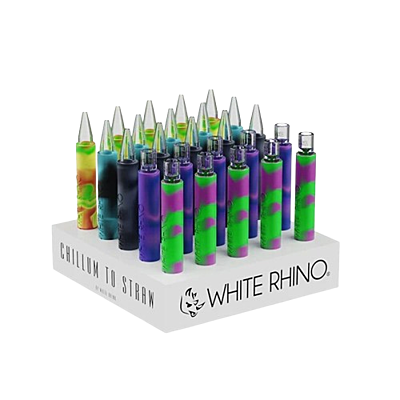 White Rhino Chillum to Straw Original (Pyrex) (25ct)