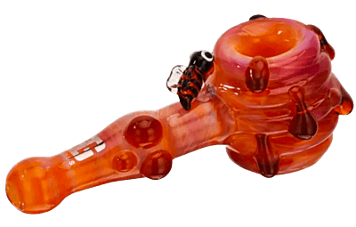 EG Glass 5.13" Amber Honey Pot Handpipe (EGH04)