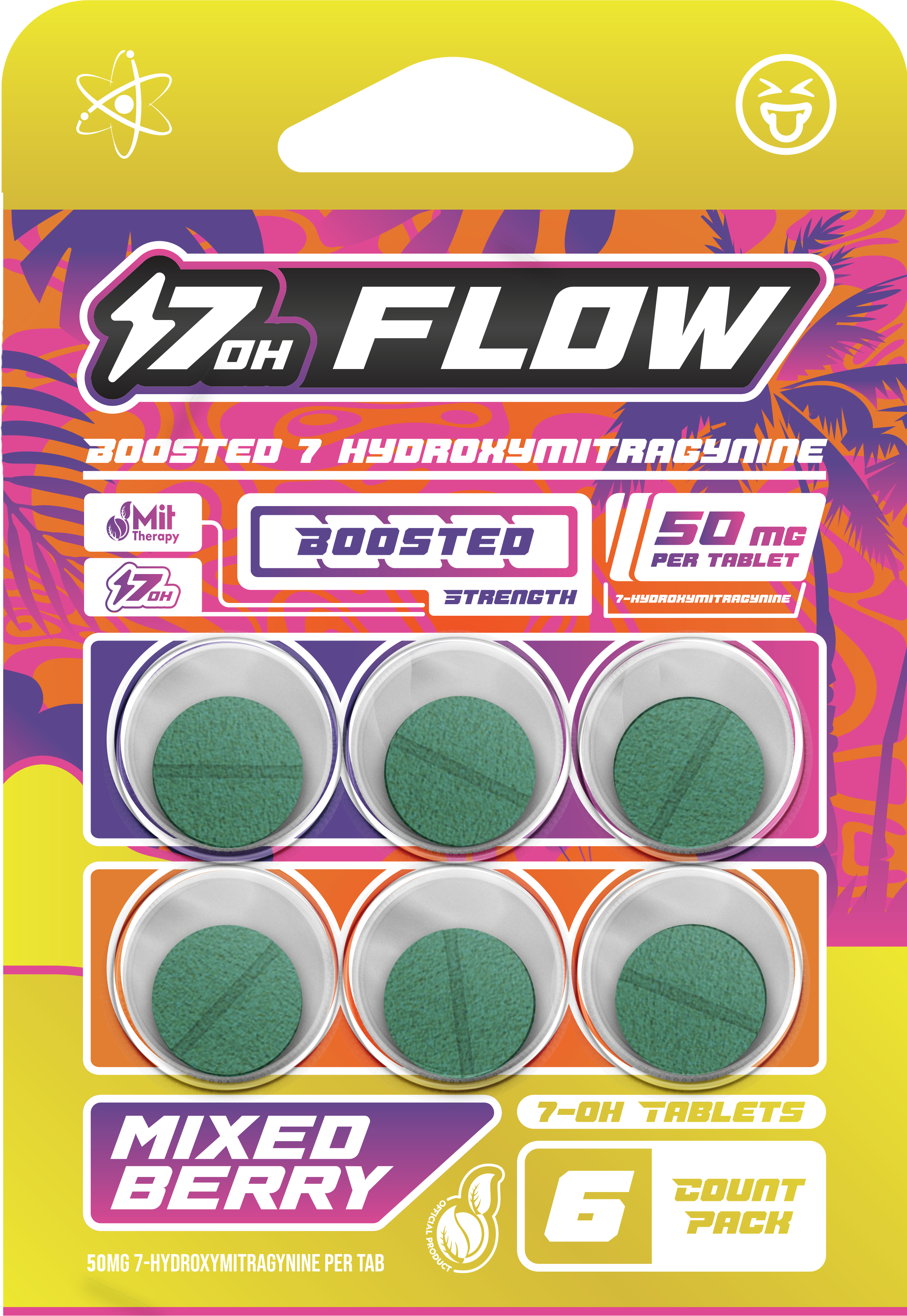 MIT Therapy 7OH Flow Tablets- Mixed Berry 50mg (10ct) MIT Therapy 7OH Flow Tablets- Mixed Berry 50mg (10ct)