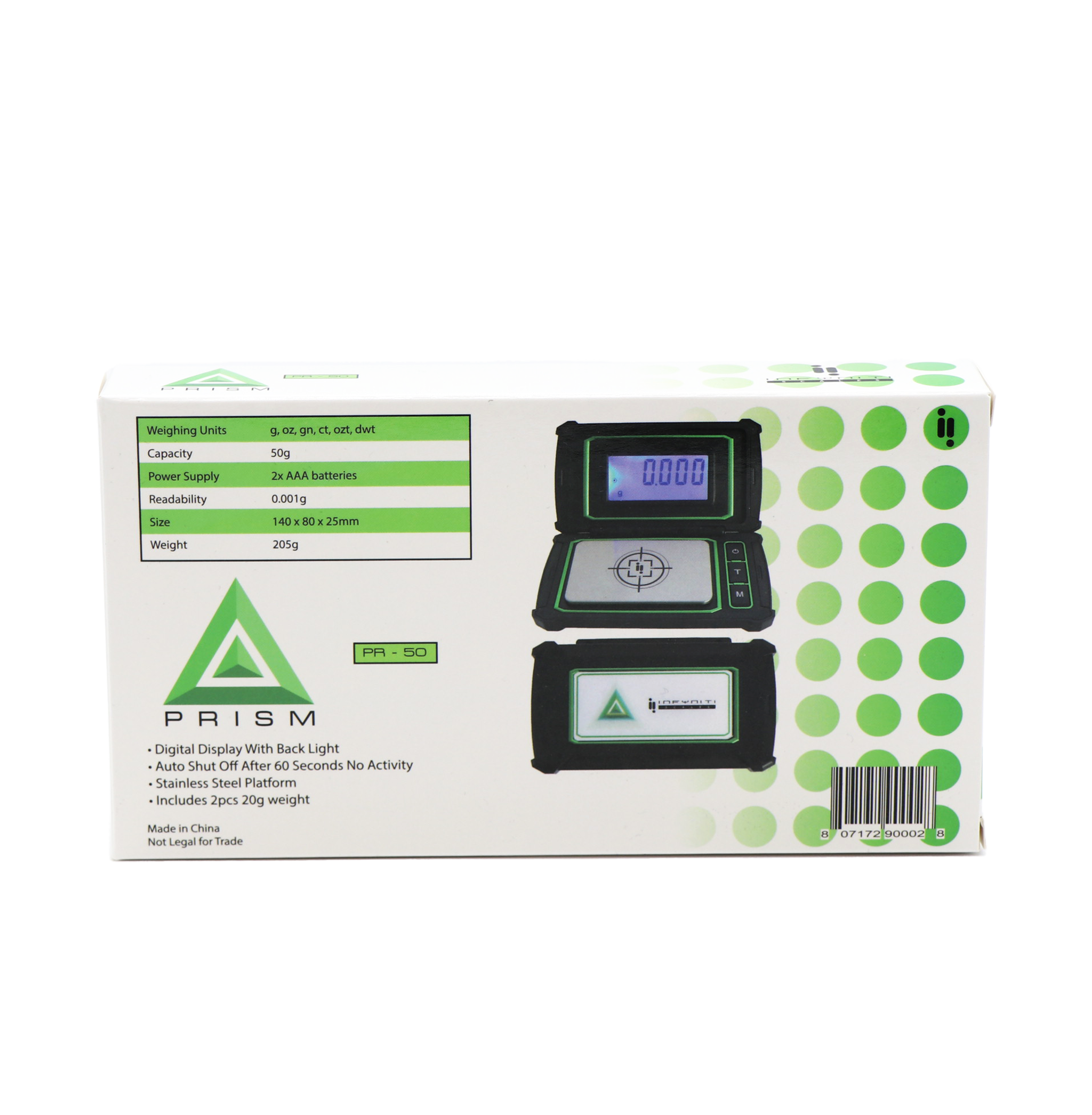 Infyniti Scales Prism 50g x 0.001g Infyniti Scales Prism 50g x 0.001g