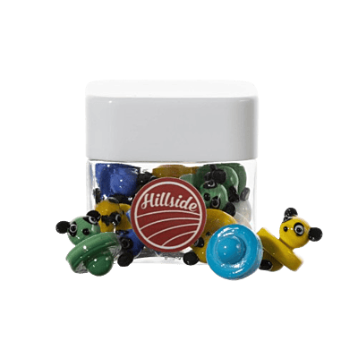 CCG-048 Jar / Hillside Glass Panda Carb Caps (12ct)