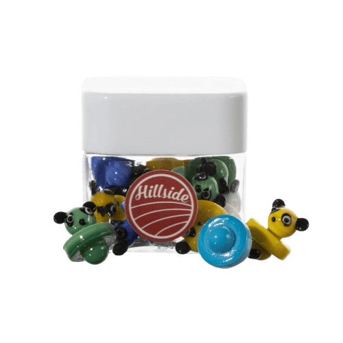 CCG-048 Jar / Hillside Glass Panda Carb Caps (12ct) CCG-048 Jar / Hillside Glass Panda Carb Caps (12ct)