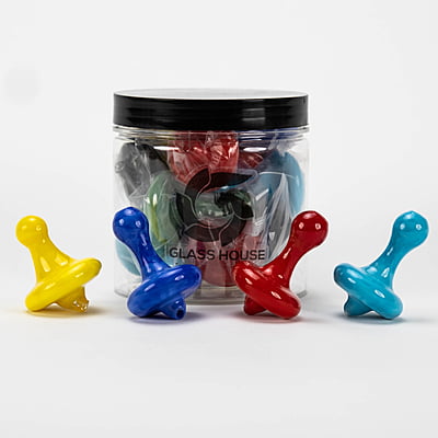 CCG-013 Jar / Hillside Glass Glass Carb Caps (12ct)