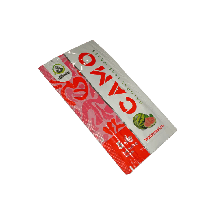 Afghan Hemp Camo Self-Rolling Natural Leaf Wraps Pack of 5 - Display of 25