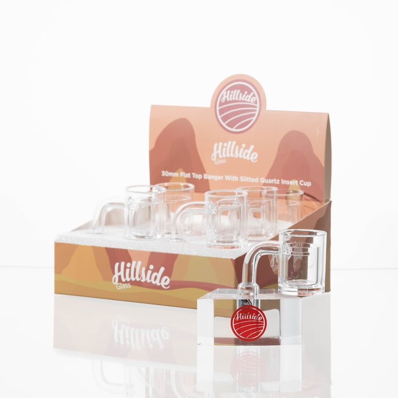 DLQ-120-14 Box / Hillside Glass Opaque Core Reactor 25MM Flat Beveled Top Banger 14mm Box Set (6ct) DLQ-120-14 Box / Hillside Glass Opaque Core Reactor 25MM Flat Beveled Top Banger 14mm Box Set (6ct)
