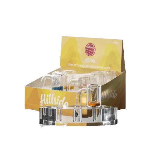 DLQ-118-14 Box / Hillside Glass Temp Activated Colorchange Sand Banger 14mm Box Set (6ct)