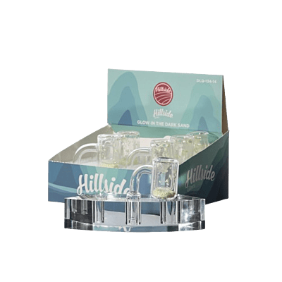 DLQ-134-14 Box / Hillside Glass Glow In The Dark Sand Banger 14mm Box Set (6ct)