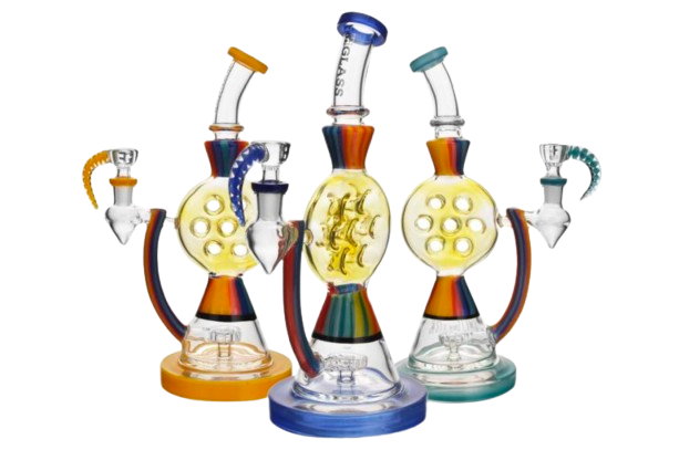 EG Glass 11.5" Swiss Rig w/ Horn Bowl (EG-17) EG Glass 11.5" Swiss Rig w/ Horn Bowl (EG-17)