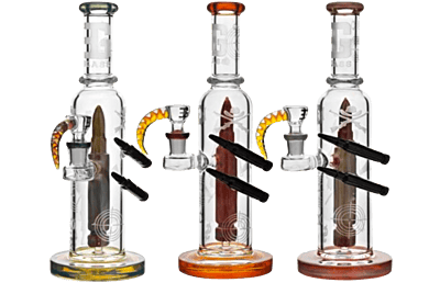 EG Glass 11.5" Bullet + Little Bullets Rig w/ Horn Bowl (EG-37)