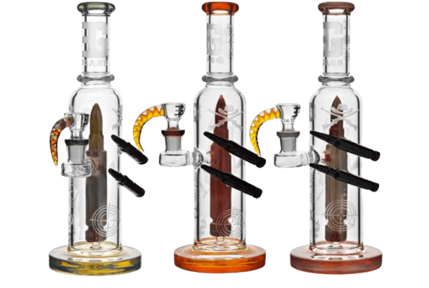 EG Glass 11.5" Bullet + Little Bullets Rig w/ Horn Bowl (EG-37)