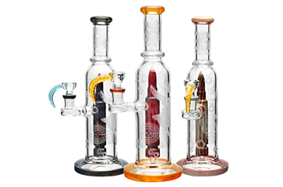 EG Glass 11.5" Bullet Rig w/ Horn Bowl (EG-38)