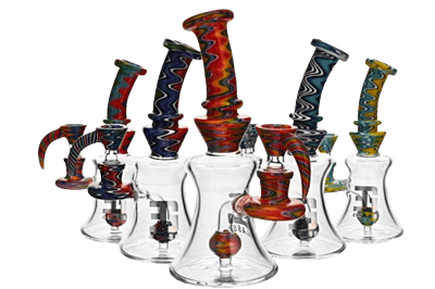 EG Glass 8" Wig Wag Rig w/ Wig Wag Bowl (EG-40)