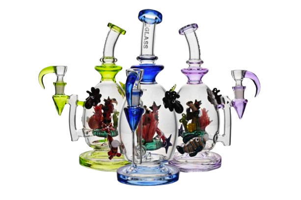 EG Glass 9.8" Sea Animal Egg Rig w/ Horn Bowl (EG-59) EG Glass 9.8" Sea Animal Egg Rig w/ Horn Bowl (EG-59)