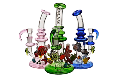 EG Glass 8.4" Sea Animal Rig w/ Horn Bowl (EG-62)