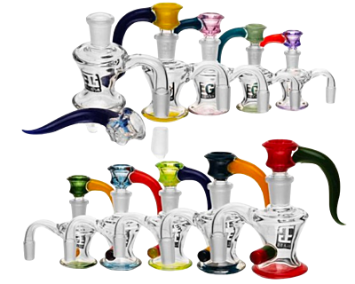 EG Glass 3.35" Horn Ash Catcher w/ Horn Bowl (EGA33)