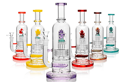 EG Glass 11" Pineapple Rig w/ Wig Wag Bowl (EH-050)