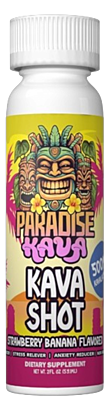 Paradise Kava Strawberry Banana 500mg Shot (12ct)