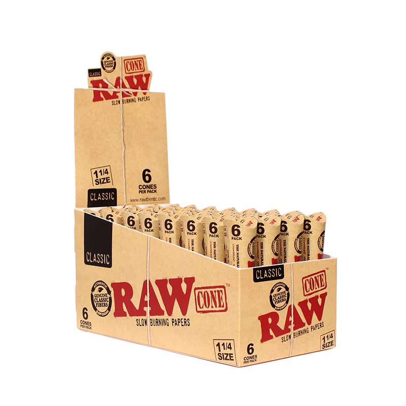 Raw Cone Rolling Papers 32 Pack