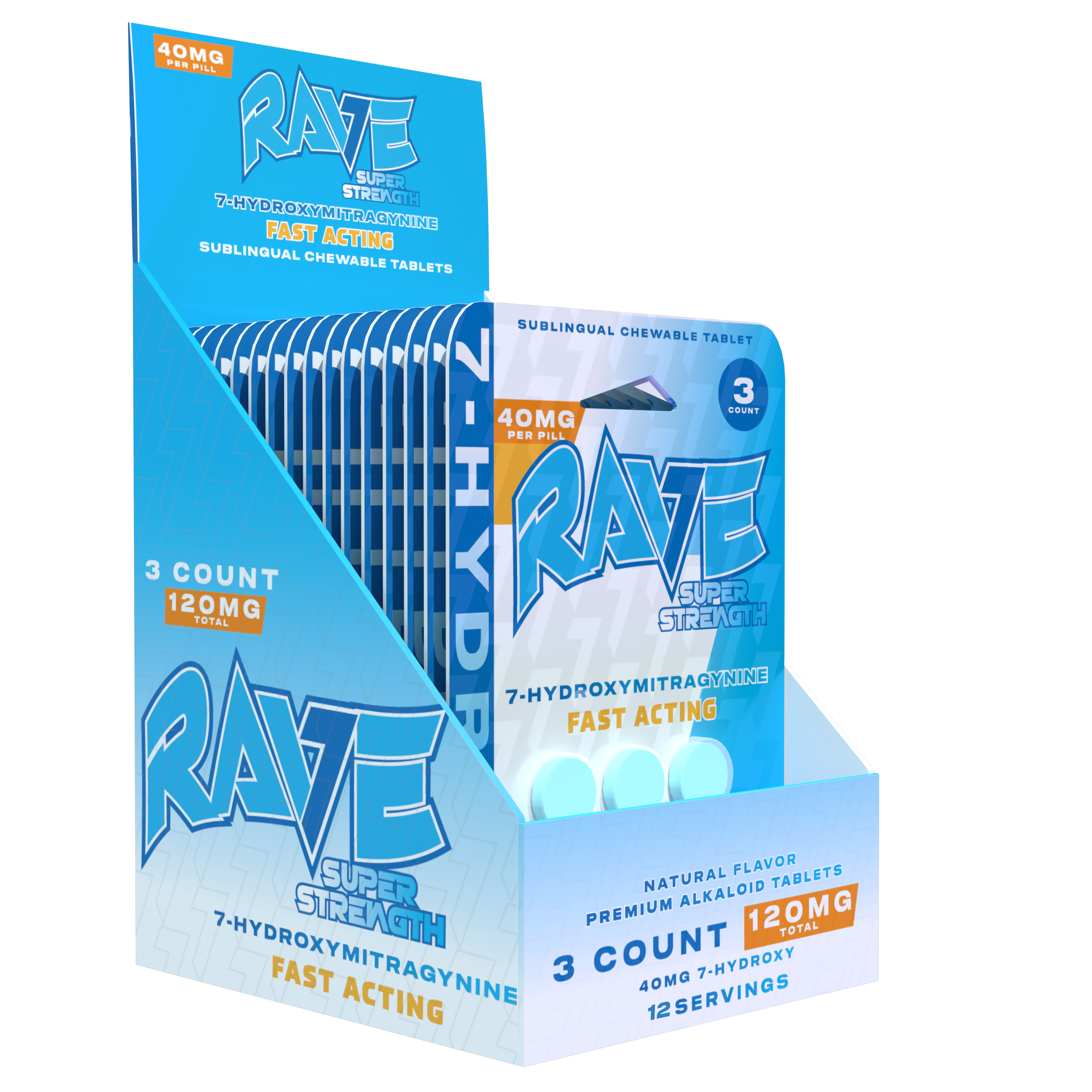 Rave 7oh Super Strength Tablets 40mg (10ct)
