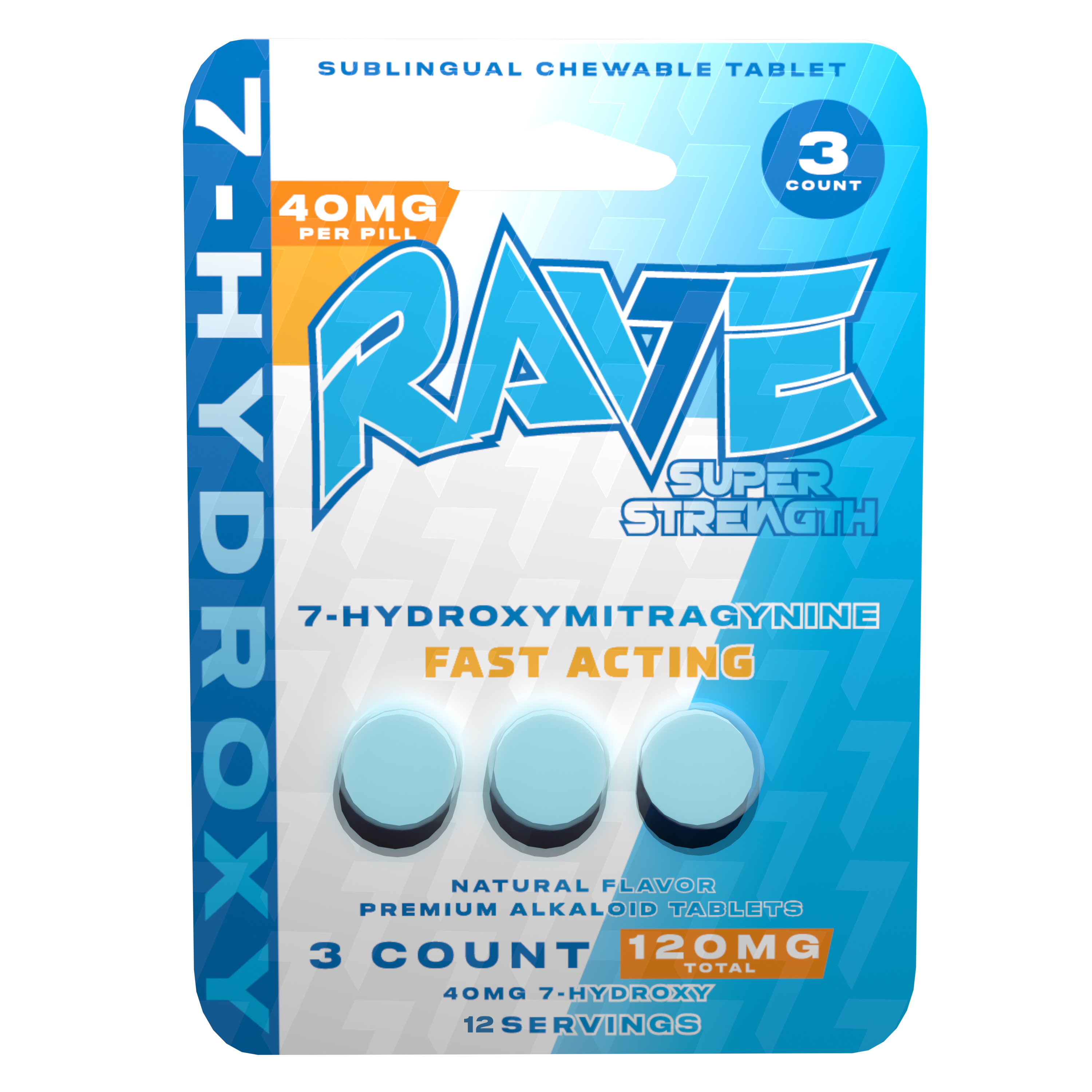 Rave 7oh Super Strength Tablets 40mg (10ct) Rave 7oh Super Strength Tablets 40mg (10ct)