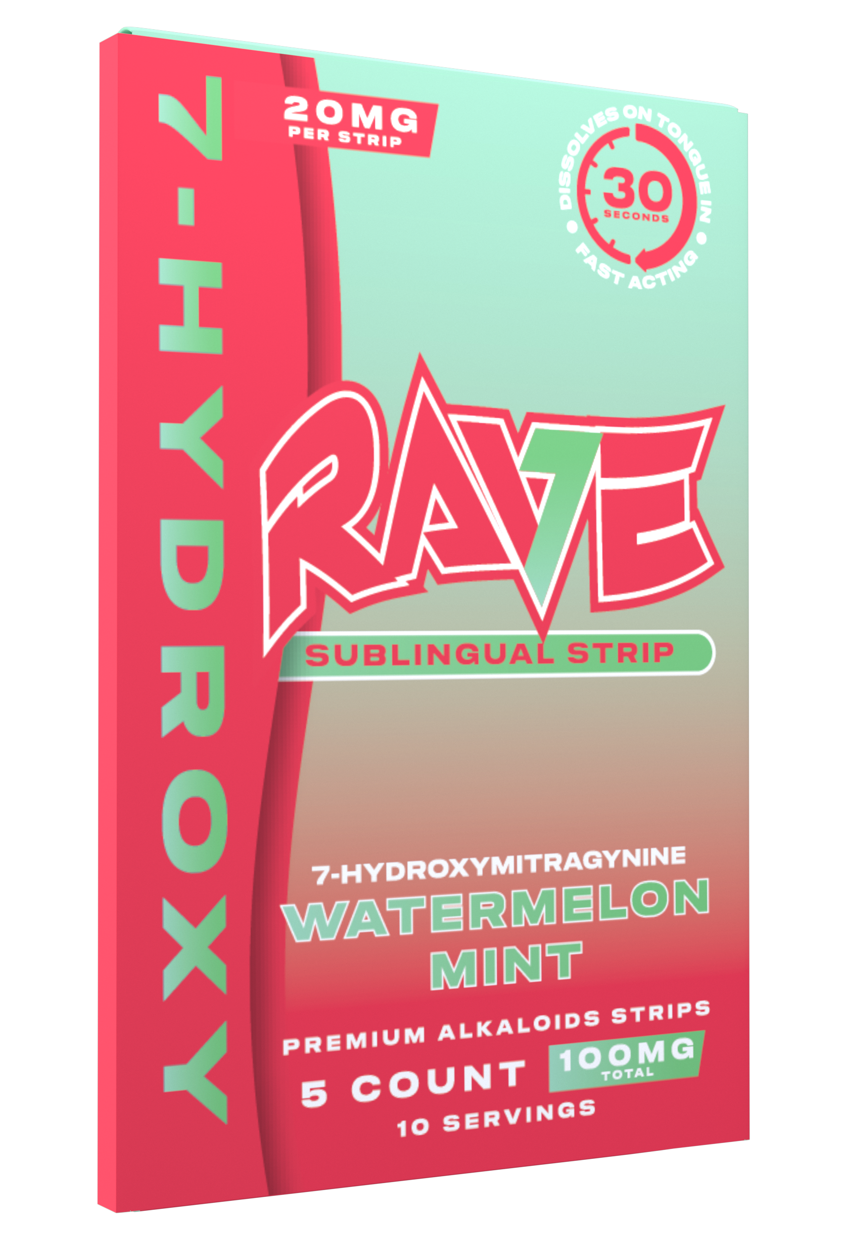 Rave 7oh Strips Watermelon Mint (10ct) Rave 7oh Strips Watermelon Mint (10ct)
