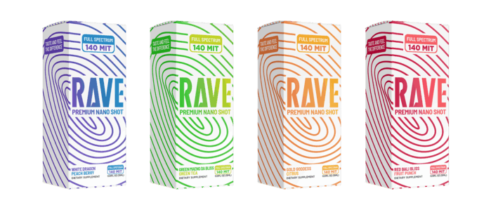 Rave 140mit 15mL Shot (12ct)
