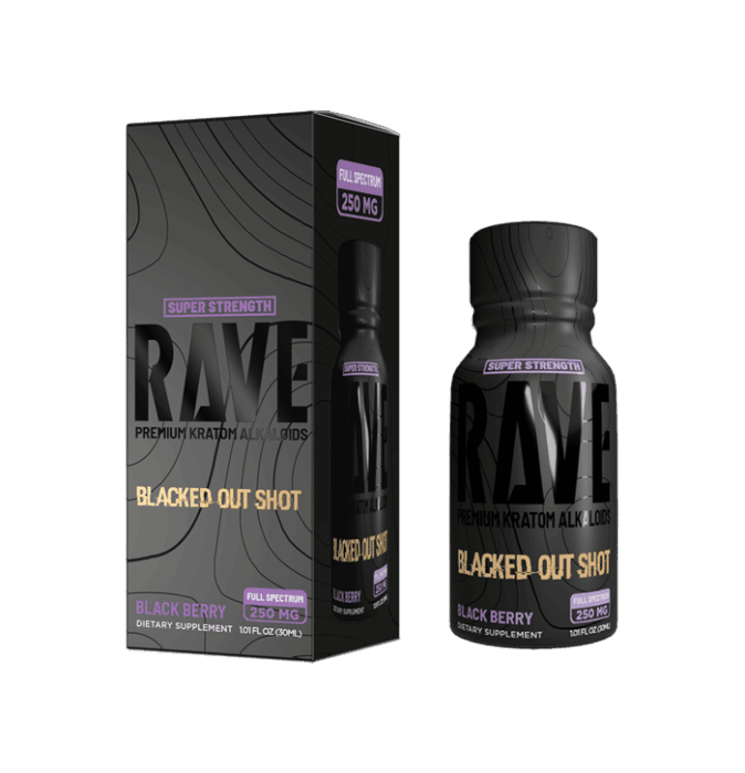 Rave 30mL Shot Blacked Out Shot (Black Berry) (12ct)