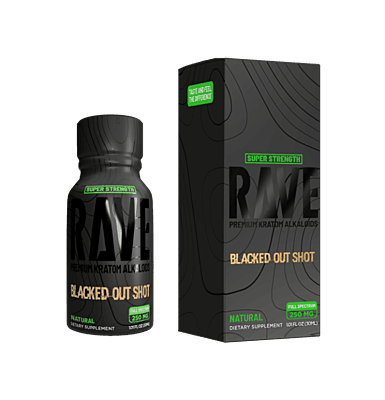 Rave 30mL Shot Blacked Out Shot (Natural) (12ct) Rave 30mL Shot Blacked Out Shot (Natural) (12ct)