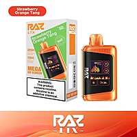 raz vape strawberry orange tang LTX Disposable single pack Choose colour::Black Leather do vuse pods contain