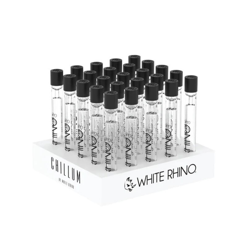 White Rhino Chillum w/ Silicone Cap