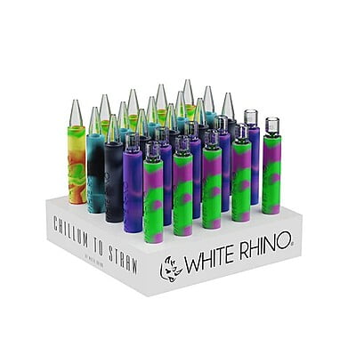 White Rhino Chillum to Straw Original (Pyrex)