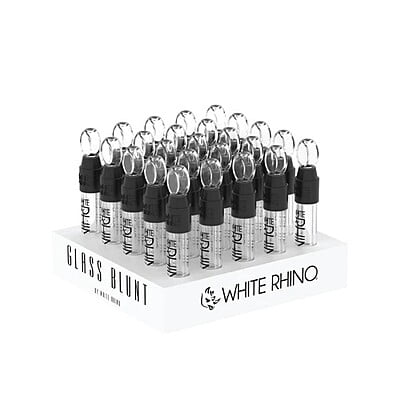 White Rhino Glass Blunt Slider