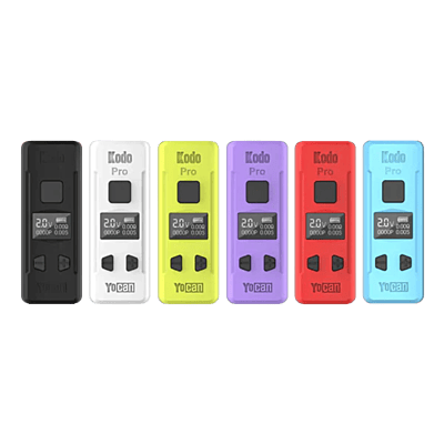 Yocan Kodo Pro 400mAh Cartridge Vaporizer Box Mod Display of 20