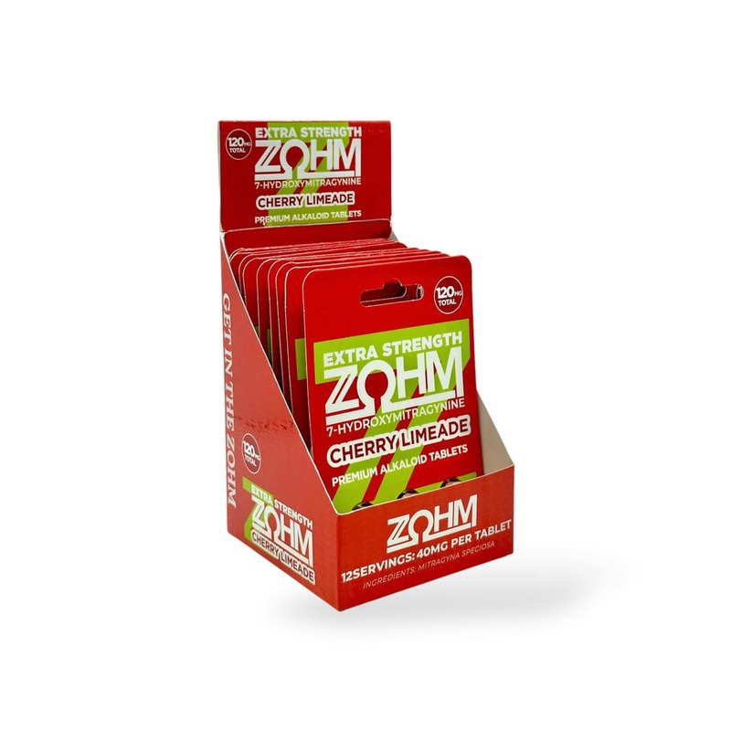 ZOHM Extra Strength Cherry Limeade 7oh Tablets 40mg (10ct) ZOHM Extra Strength Cherry Limeade 7oh Tablets 40mg (10ct)