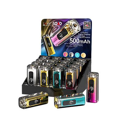 Lookah Load 510 500mAh Variable Voltage Vape Pen Battery LIMITED EDITION Display of 16
