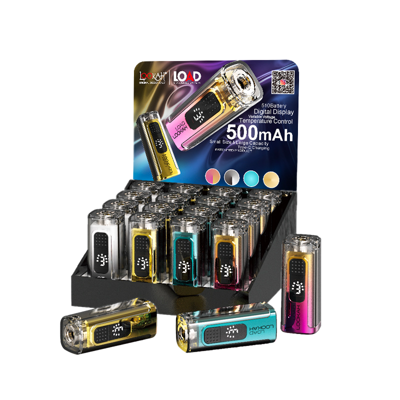 Lookah Load 510 500mAh Variable Voltage Vape Pen Battery LIMITED EDITION Display of 16